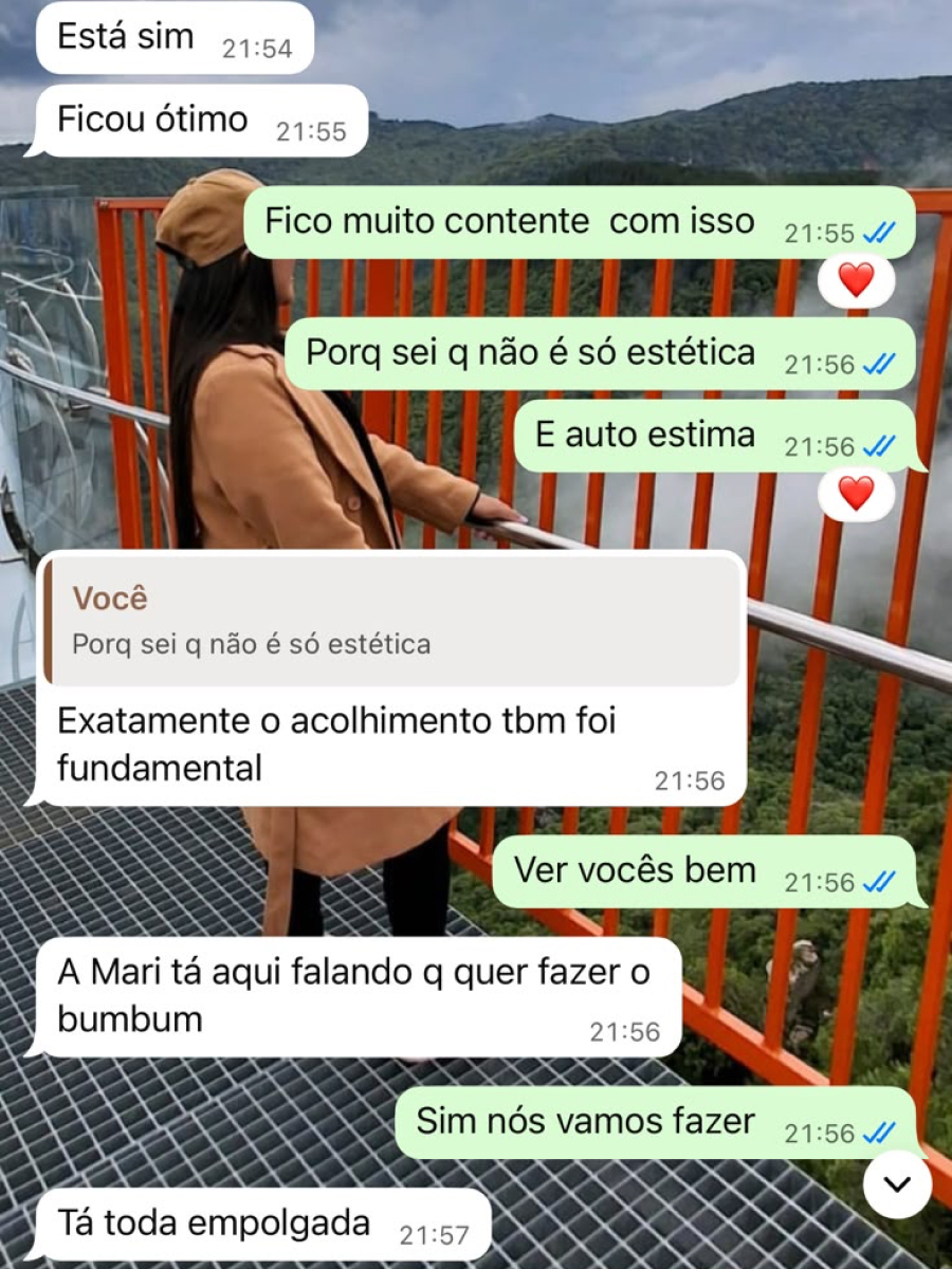 Screenshot do depoimento 7